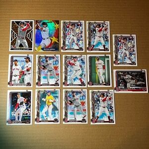 Topps Boston Red Sox MLB Baseball Stars Card Lot 14 Cards